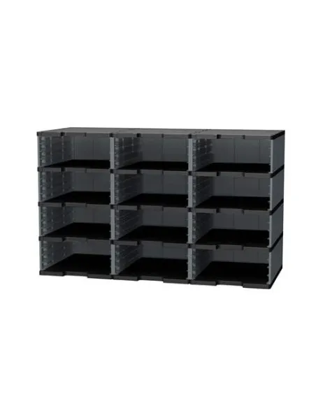 Modulo organizador 12 casillas talla jumbo gris