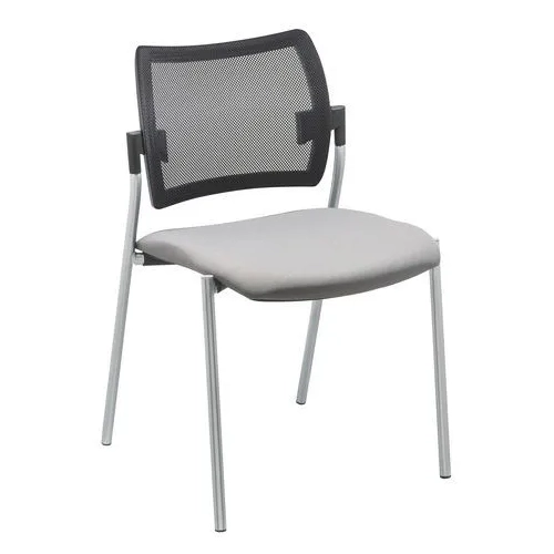 Silla yota respaldo Malla patas  Aluminio asiento gris