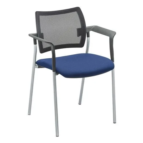 Sillon yota respaldo Malla patas  Aluminio asiento azul