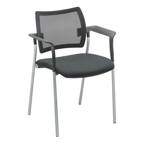 Sillon yota respaldo Malla patas  Aluminio asiento negro