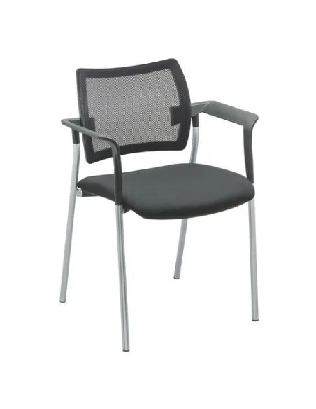 Sillon yota respaldo Malla patas  Aluminio asiento negro