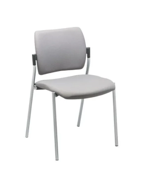 Silla yota respaldo tejido patas Aluminio asiento gris