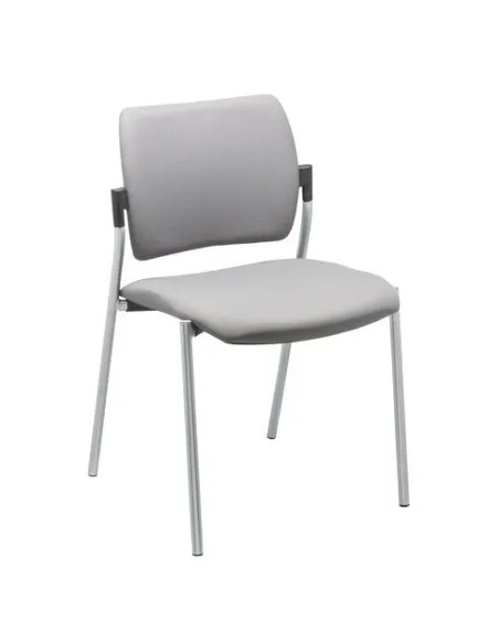 Silla yota respaldo tejido patas Aluminio asiento gris