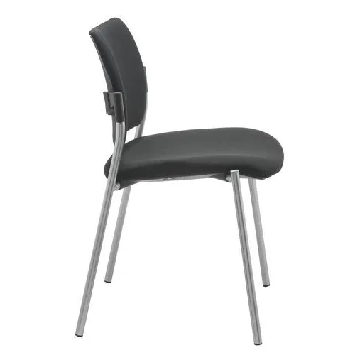 Silla yota respaldo tejido patas Aluminio asiento negro