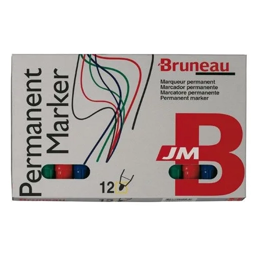 Surtido de 10 marcadores permanentes Bruneau metal