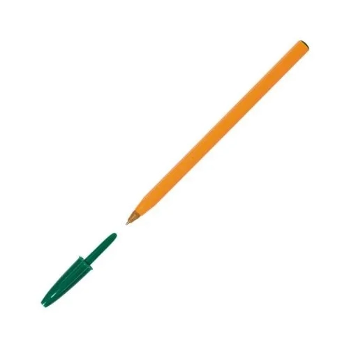 Boligrafo bic cristal naranja verde