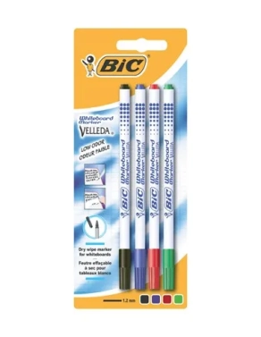 Estuche 4 rotuladores Bic velleda punta fina