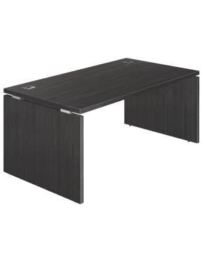 Mesa Shiny patas madera 180x90 negra