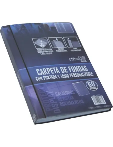 Carpetas 60 fundas personalizables negro