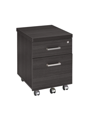 Cajon con ruedas 2 cajones Shiny negro