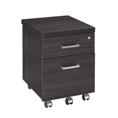 Cajon con ruedas 2 cajones Shiny negro