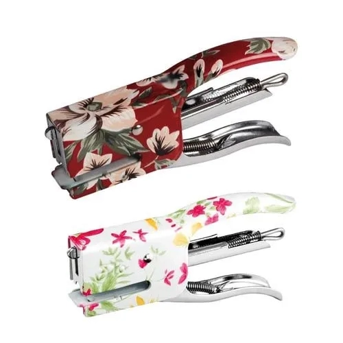 Grapadora tenaza mini decorada Floral