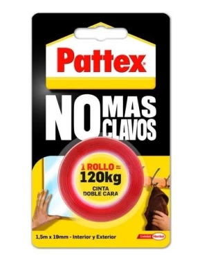 Cinta adhesiva doble cara 1.5 m pattex