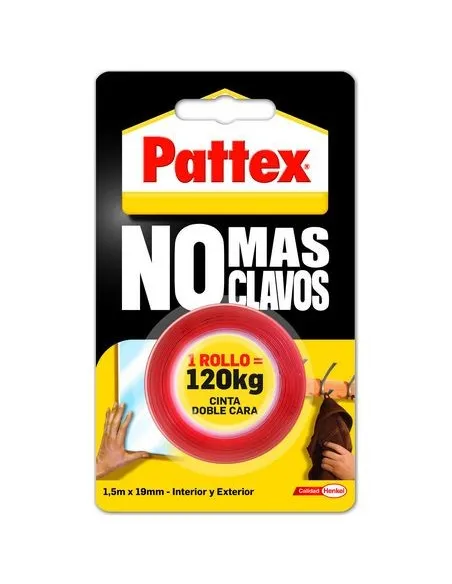 Cinta adhesiva doble cara 1.5 m pattex