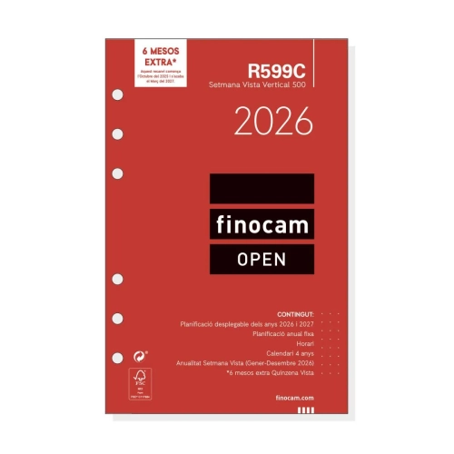 Recambio anual Finocam  500 semana vista catalan R599