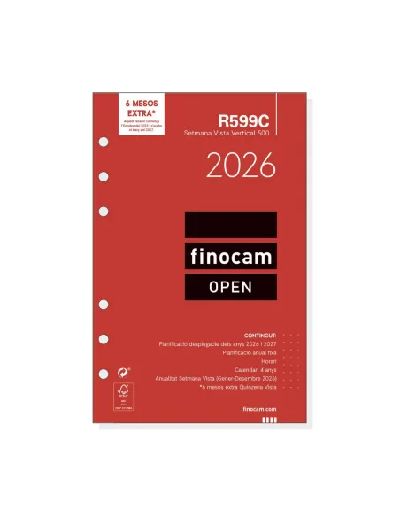 Recambio anual Finocam  500 semana vista catalan R599