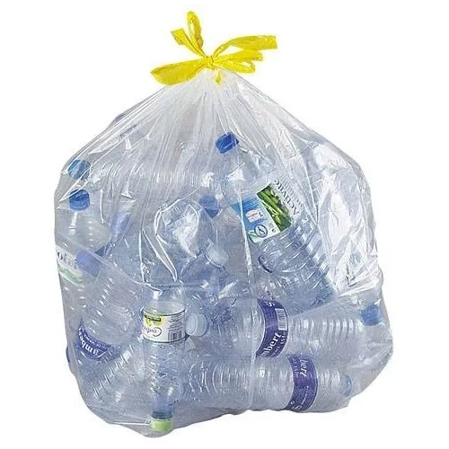 Bolsa basura transparente 100 litros con autocierre