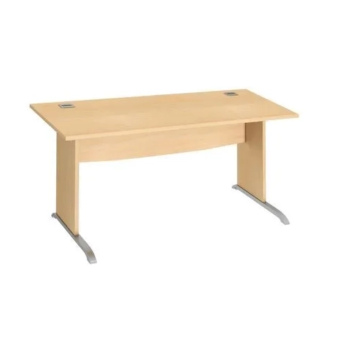 Mesa oficina patas madera en L 160cm haya Excellens