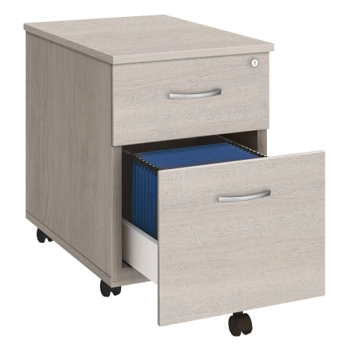 Cajonera con ruedas 2 cajones  excellens roble gris