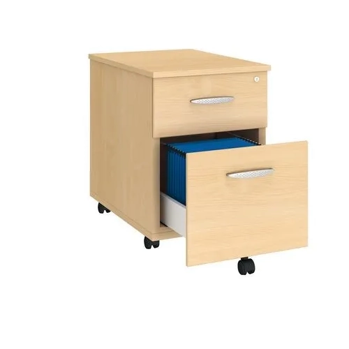 Cajonera con ruedas 2 cajones  excellens haya