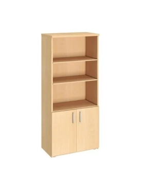 Armario biblioteca alto 182x80 puertas bajas haya Excellens