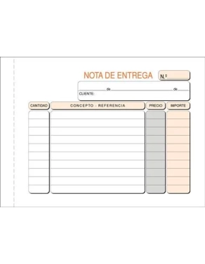 Talonario entrega duplicado150 x105 mm