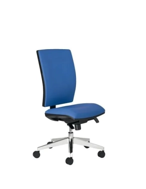 Silla oficina JMB Activ sincro azul patas cromadas