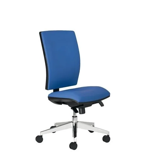 Silla oficina JMB Activ sincro azul patas cromadas