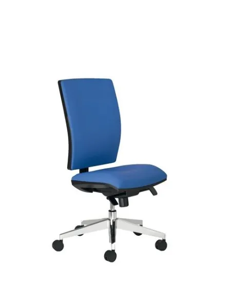 Silla oficina JMB Activ sincro azul patas cromadas