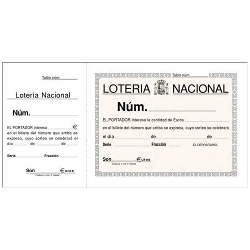 Talonario loteria 210x105