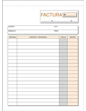 Talonario factura 150x210 mm tripicado natural