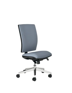 Silla oficina JMB Activ sincro gris patas cromadas