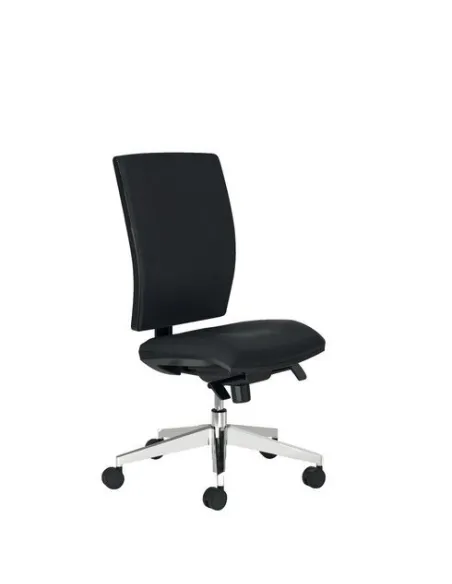 Silla oficina JMB Activ sincro negra patas cromadas