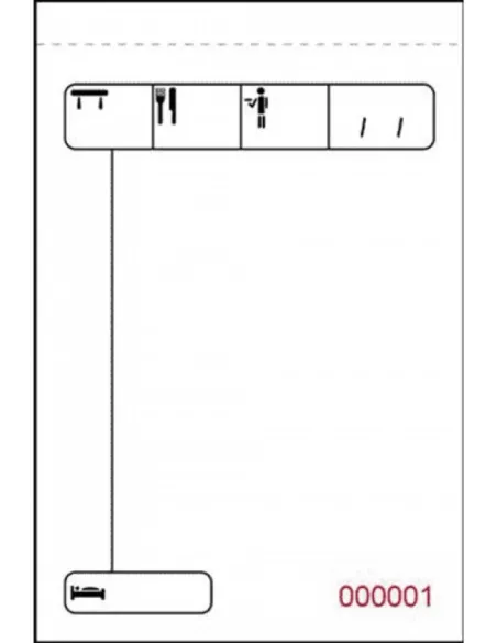 Talonario comanda camarero duplicado original y copia