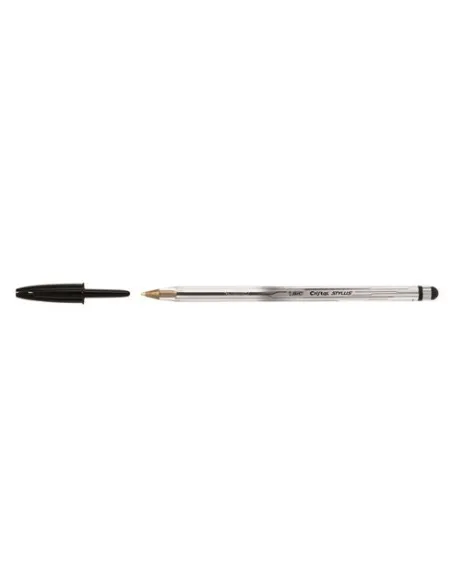 Boligrafo Bic cristal stylus negro