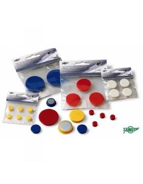 Blister de 6 Imanes Redondos 10 mm Blanco