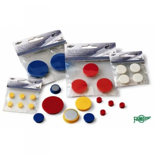 Blister de 6 Imanes Redondos 10 mm Blanco