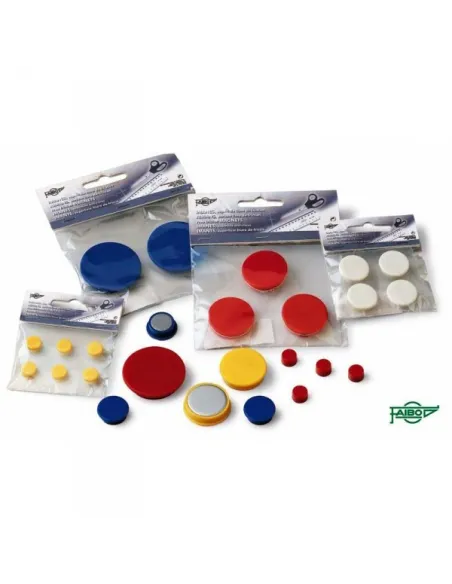 Blister de 6 Imanes Redondos 10 mm Rojo