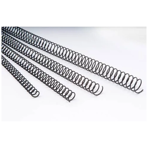 Espirales metálicas 50mm paso 5:1 para encuadernar negra