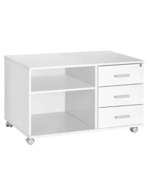 Mueble auxiliar Intuitiv blanco-blanco 3 cajones