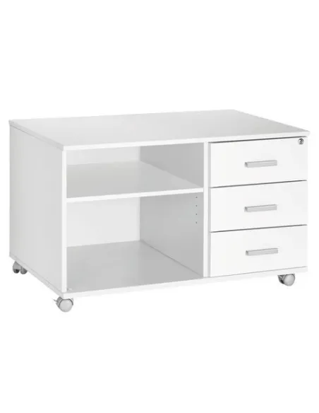 Mueble auxiliar Intuitiv blanco-blanco 3 cajones