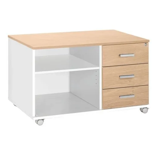 Mueble auxiliar Intuitiv roble claro 3 cajones