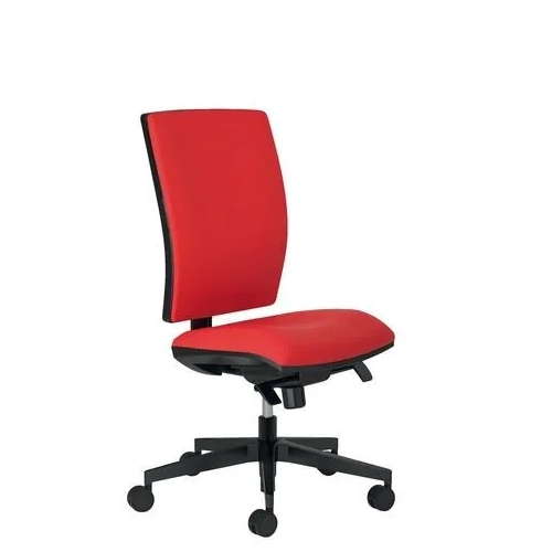 Silla oficina JMB Activ sincro plus patas nylon roja