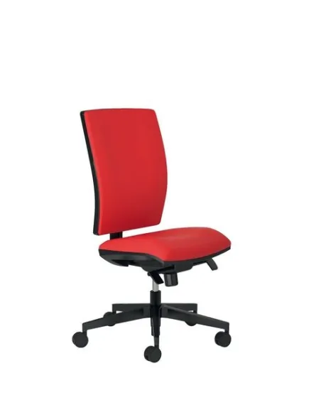 Silla oficina JMB Activ sincro plus patas nylon roja