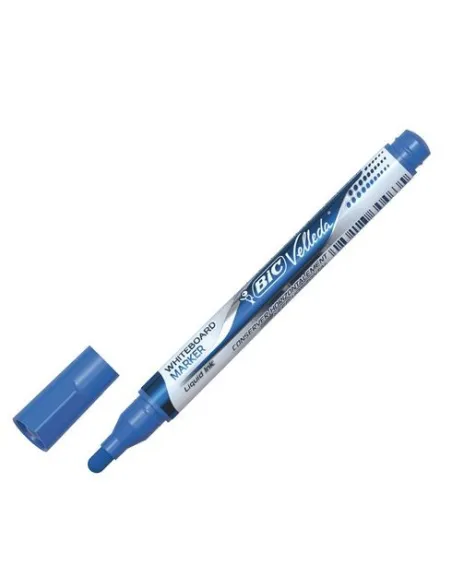 Marcador pizarra blanca bic tinta liquida azul