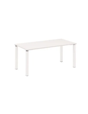 Mesa recta 160 blanca 4 patas blanca Eden