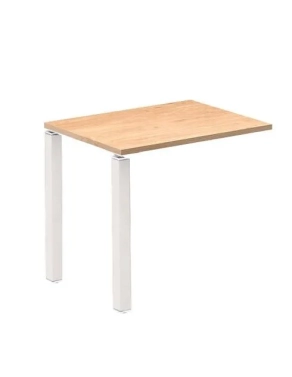 Extension mesa roble patas blancas 80x60 Eden