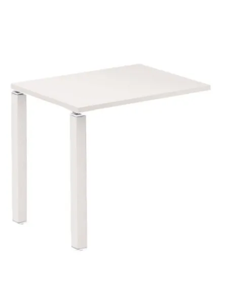 Extension mesa blanca patas blanca 80x60 Eden