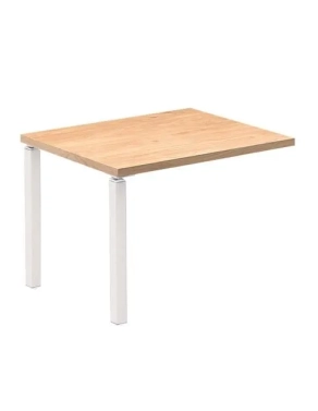 Extension mesa roble patas blancas 100x60 Eden