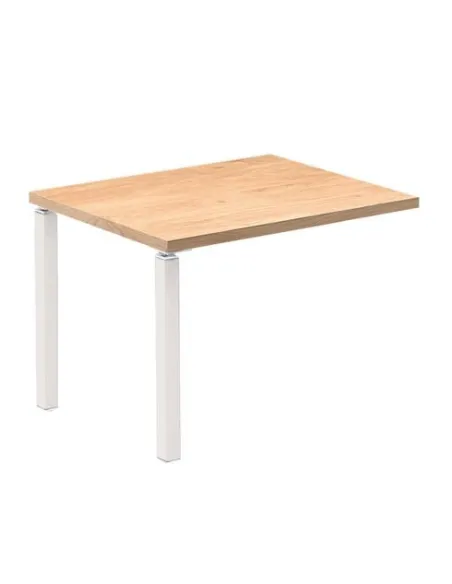 Extension mesa roble patas blancas 100x60 Eden